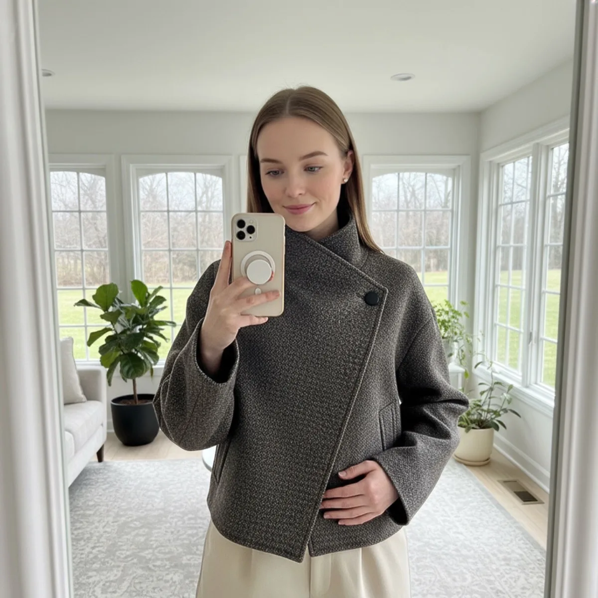 Funnel Neck Jacket view 2